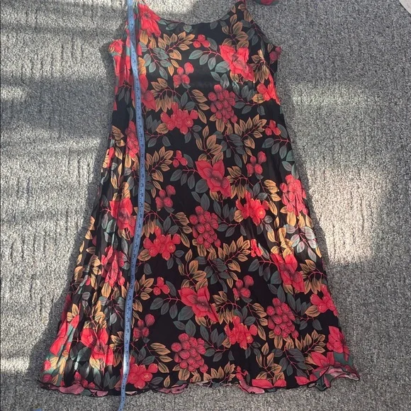 Vintage Rainbow Jo Vibrant Floral Dress - Picture 6 of 7